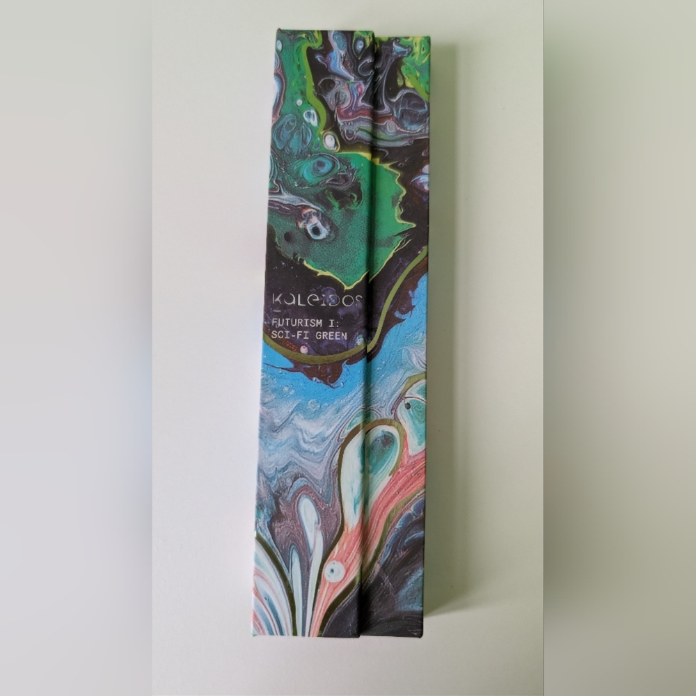 Futurism II Soft Fit Green Art Print